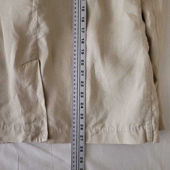Quince Womens M Beige Lightweight Ulined Linen Blazer Neutral Casual - Picture 11 of 11